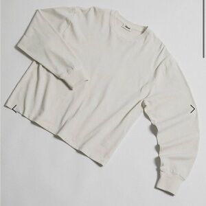 Elwood Heavyweight Long Sleeve Tee in Pearl